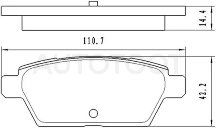 Колодки тормозные (Сзади) Mazda 6 02-08 / 6 MPS 05-07 / Atenza 02-12