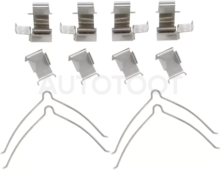 Комплект монтажный тормозных колодок FR TOYOTA ESTIMA 93-99/TOWNACE 96-04