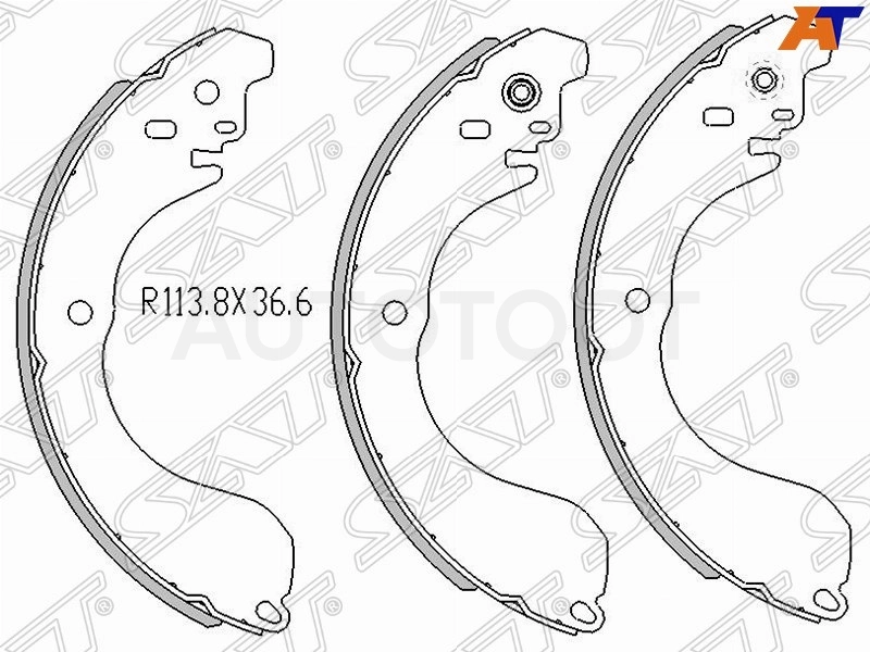 Колодки тормозные барабанные -DFS8718 Double Force для NISSAN NOTE
