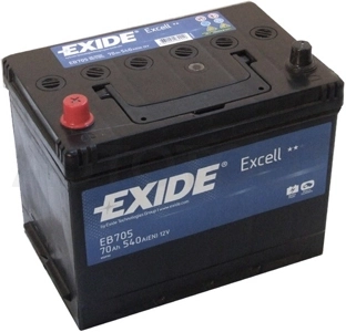 Аккумулятор EXIDE 70Ah 540A прямая полярность(+-)