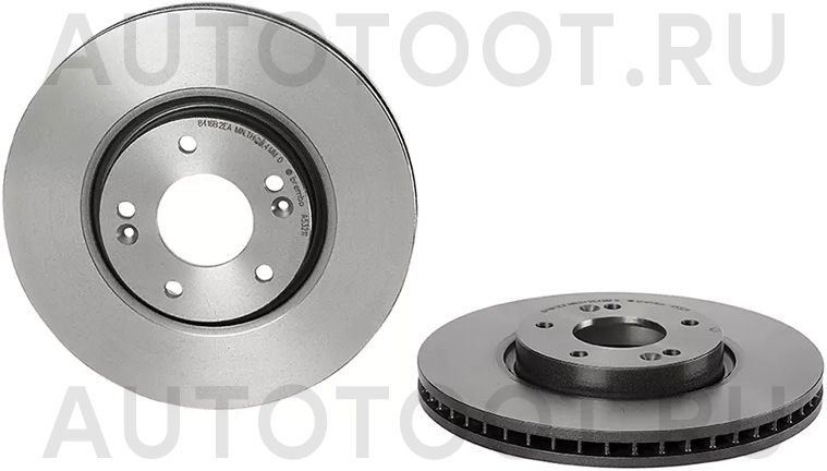 Диск тормозной (Спереди) Hyundai Creta 15-22 / ix35 09-15 - Артикул 09A53211 - Производитель Brembo - Фото, Отзывы, Цены