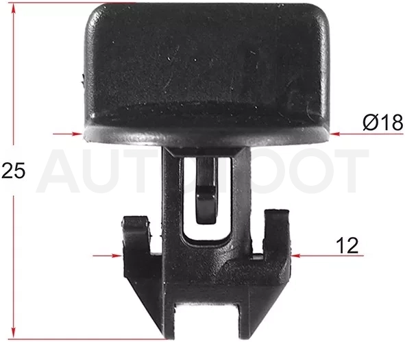 Клипса GM/FORD (Продажа по 10шт) - Артикул STM10801 - Производитель Sat - Фото, Отзывы, Цены
