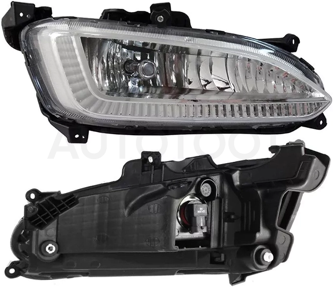 Фара противотуманная (Спереди/ Справа/ Без ДХО) Hyundai Santa Fe 12-15 / Grand Santa Fe 13-16