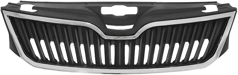 Решетка радиатора Skoda Rapid 12-20 (с хром молдингом) - Артикул STSDR10930 - Производитель Sat - Фото, Отзывы, Цены