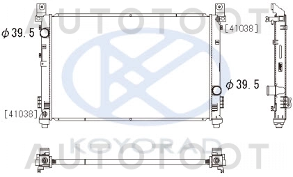 Радиатор охлаждения AT -  для CHRYSLER PACIFICA
