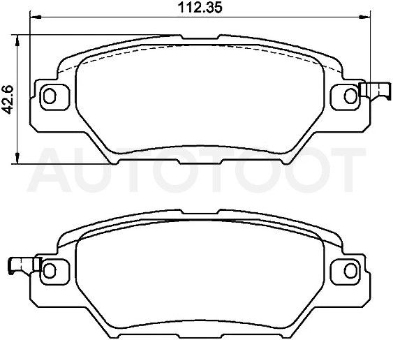 Колодки тормозные (Сзади) Mazda CX-5 11-21