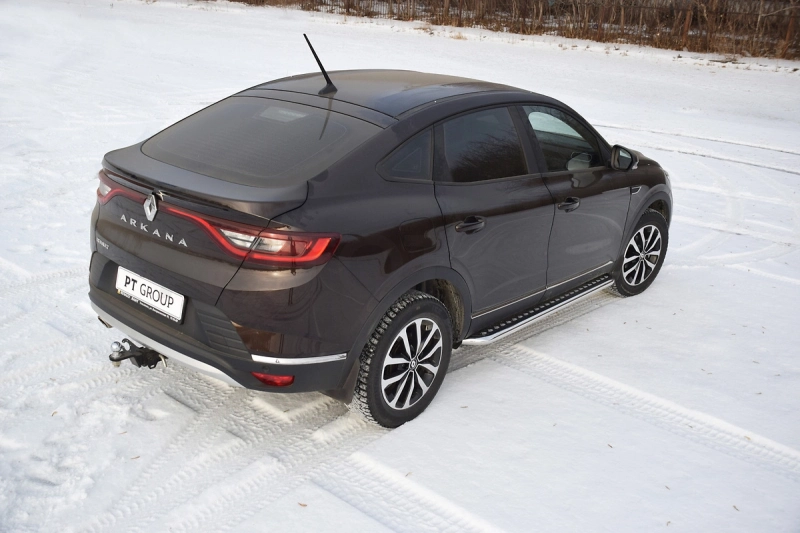 RENAULT Arkana 2019- Защита порогов с алюм. площадкой Ø51мм (НПС) - Артикул RAR220302 - Производитель PT Group - Фото, Отзывы, Цены