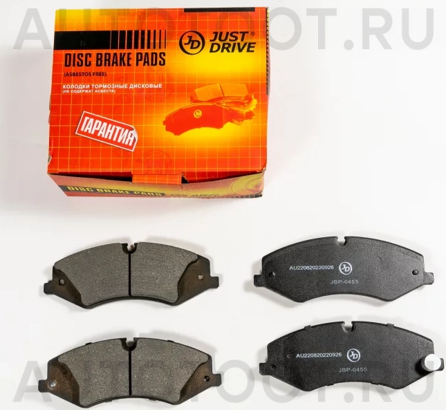 Колодки тормозные дисковые передние - Артикул JBP0455 - Производитель Just Drive - Фото, Отзывы, Цены