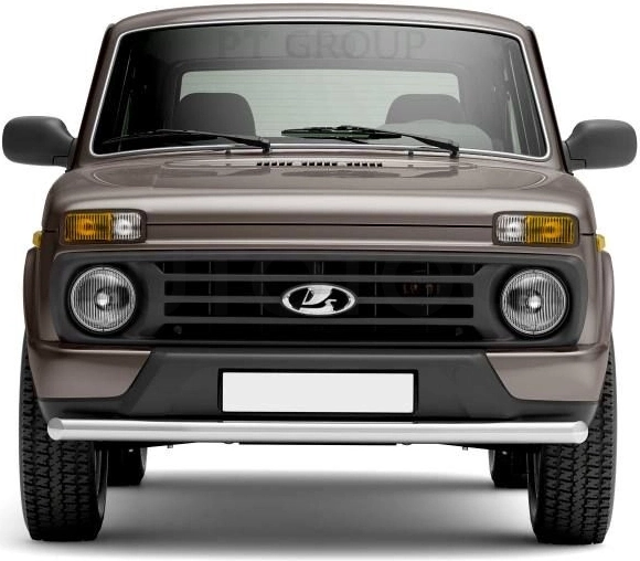 LADA "4х4 URBAN" 2015-  Защита переднего бампера одинарная Ø63мм (НПС) - Артикул LUR220201 - Производитель PT Group - Фото, Отзывы, Цены