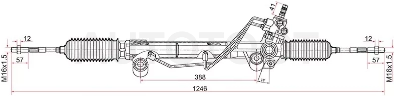 Рейка рулевая Toyota Land Cruiser Prado ##J150 09- LHD - Артикул ST4420060230 - Производитель Sat - Фото, Отзывы, Цены