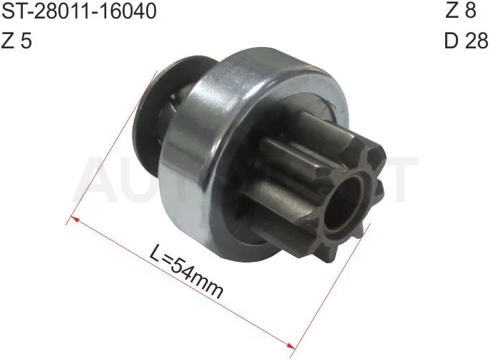 Бендикс Honda Civic 00-06 / Civic Ferio 00-05 / Toyota Allion (T240,T260) 01-21 / Avensis (T220) 00-03 / Caldina (T190,T240) 96-04 / Corolla (E150,E90,E100,E110,E120) 87-13 / Lexus GS 00-04 / Scion xB 03-06 / xD 07-14 / Toyota Allex 01-06 / Altezza 98-05