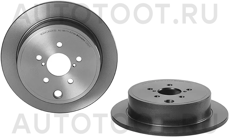 Диск тормозной (Сзади) Subaru Forester 07-13 / Impreza 07-12 - Артикул 08C25211 - Производитель Brembo - Фото, Отзывы, Цены