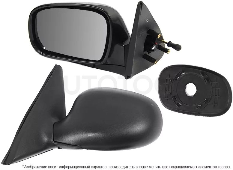 Зеркало Chevrolet Lanos 05-09 / Daewoo Lanos 97-08 (Слева/ Механическое) - Артикул STCVD19402 - Производитель Sat - Фото, Отзывы, Цены