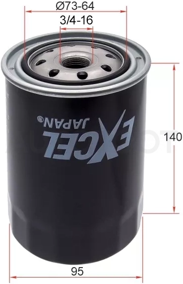 Фильтр масляный TOYOTA L,3L,2L,2LT,3V,4V,4,5VEU,4VU,2B,3B,11B,13B,2J,1FZFE -99