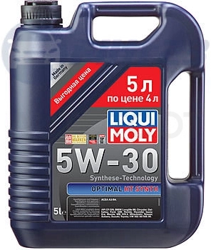 5W-30 SN/CF 5л Масло моторное Liqui Moly optimal HT синтетика