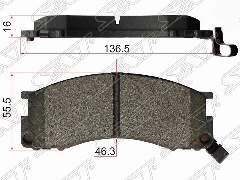 Колодки тормозные передние 4WD