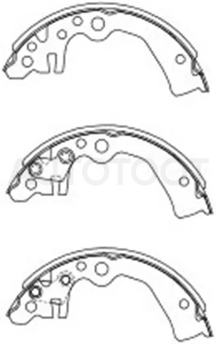 Колодки тормозные барабанные Nissan March 02-22 / Note 05-20