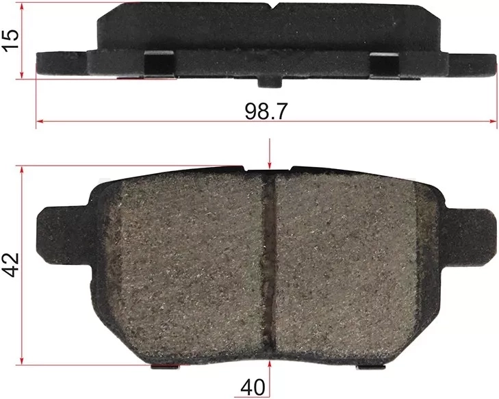 Колодки тормозные (Сзади) Toyota Corolla (E150) 06-13 / Prius 09-23