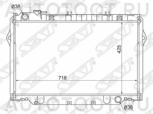 Радиатор охлаждения МТ 4.2L (дизель) -ST100005 Sat для TOYOTA LAND CRUISER