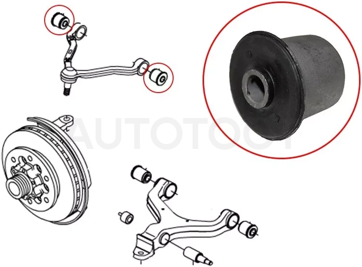 Сайлентблок рычага SsangYong Actyon 05-10 / Actyon Sports 06-12 - Артикул ST4441208000 - Производитель Sat - Фото, Отзывы, Цены