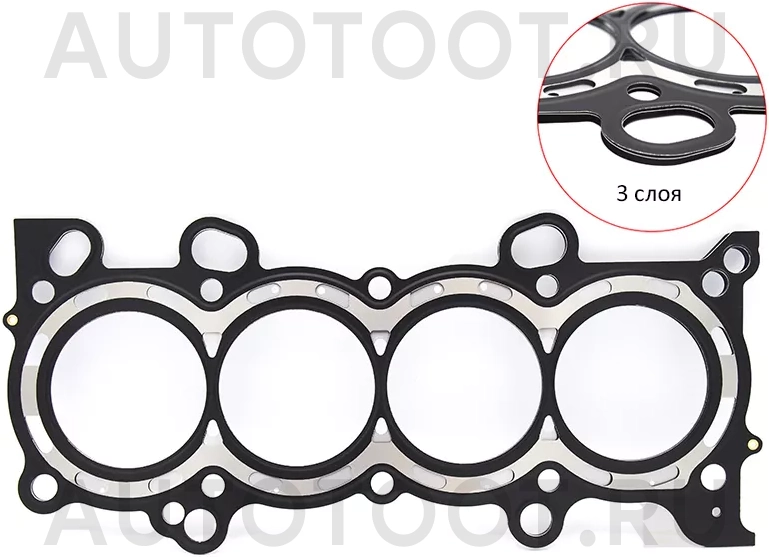 Прокладка ГБЦ K20A/K24A HONDA CR-V RD6,7/Stepwgn RF7,8 - Артикул ST12251PPA004 - Производитель Sat - Фото, Отзывы, Цены