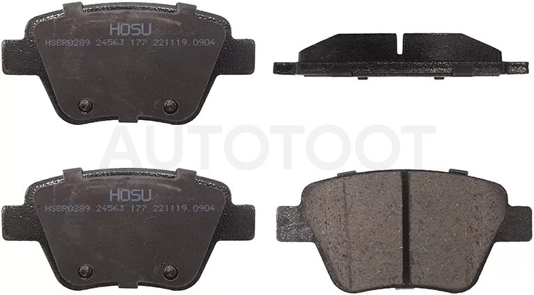 Колодки тормозные (Сзади) Audi A3 03-13 / Skoda Octavia 04-13 / Volkswagen Golf 08-16 / Jetta 05- / Passat 10-15 / Audi A1 10-18 / S3 08-12 / SEAT Altea 04-15 / Leon 05-12 / Skoda Superb 08-15 / Yeti 09-18 / Volkswagen Beetle 11-16 / Caddy 10-15 / Scirocc