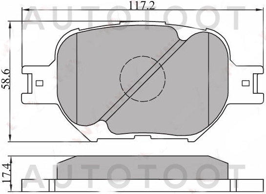 Колодки тормозные передние -  для TOYOTA ALLION, TOYOTA CELICA, TOYOTA MATRIX, TOYOTA OPA, TOYOTA VISTA, TOYOTA PREMIO, TOYOTA ALTEZZA, TOYOTA CALDINA, TOYOTA VISTA ARDEO, TOYOTA BREVIS, TOYOTA MARK I