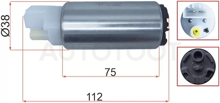 Топливный насос Honda Accord 93-08 / Civic 91-00