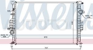 Радиатор охлаждения 1.6/1.8/2.0 Zetec -JPR0053 Just Drive для FORD FOCUS, FORD C-MAX