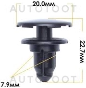 Клипса 01553-07901 -KJ652 Masuma для NISSAN GLORIA, NISSAN LAUREL, NISSAN SKYLINE