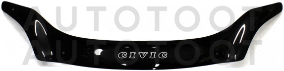 Дефлектор капота (мухобойка) -  для HONDA CIVIC