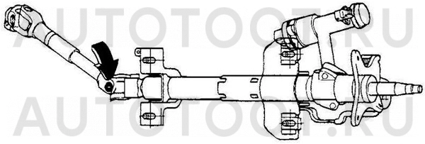 Кардан рулевой -  для TOYOTA AVENSIS