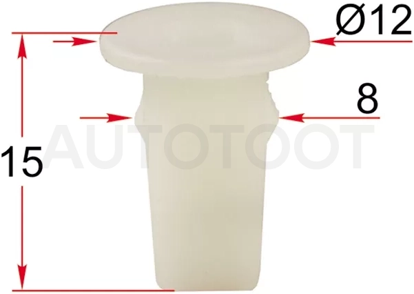 Клипса под винт BMW/MINI (Продажа по 10шт) - Артикул STM12431 - Производитель Sat - Фото, Отзывы, Цены