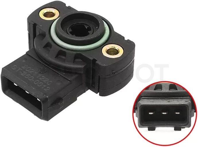 Датчик дроссельной заслонки Volkswagen Polo 94-01 / Transporter 90-03 - Артикул ST2500012 - Производитель Sat - Фото, Отзывы, Цены