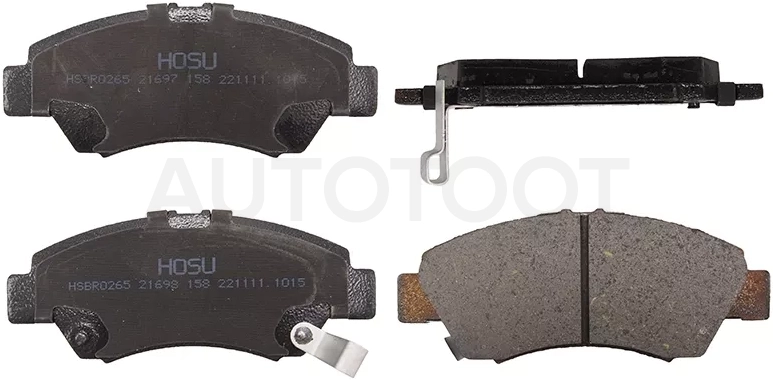 Колодки тормозные (Спереди) Honda Fit 01-07 / Capa 98-02 / Jazz 02-15 - Артикул HSBR0265 - Производитель Hosu - Фото, Отзывы, Цены