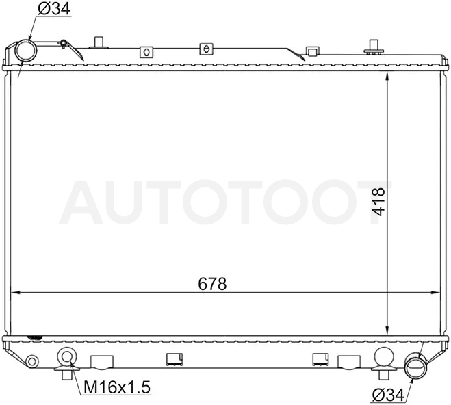 Радиатор SsangYong Korando 96-06 - Артикул SY0003D - Производитель Sat - Фото, Отзывы, Цены