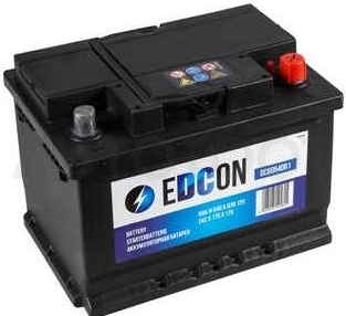 Аккумулятор EDCON 60Ah 540A обратная полярность(-+)