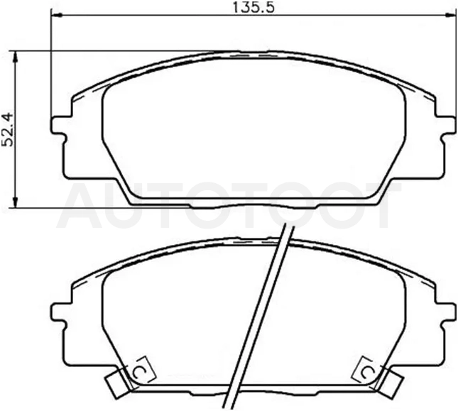 Колодки тормозные (Спереди) Honda Accord 97-03 / Integra 01-06 / S2000 99-09 / Torneo 97-02
