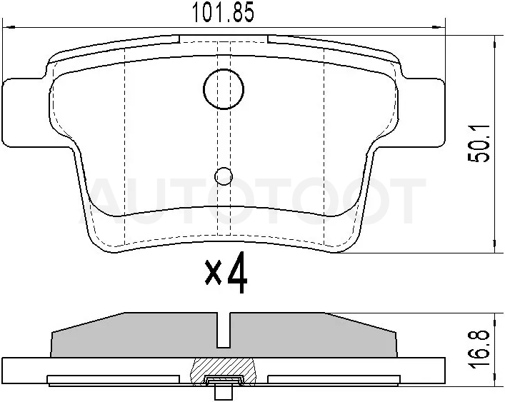 Колодки тормозные задние -ST1522073 Sat для FORD MONDEO
