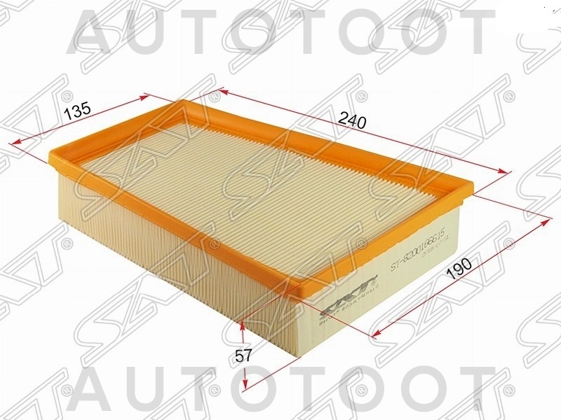 Фильтр воздушный 1.5 / 1.6 / 2.0 -ST8200166615 Sat для RENAULT SCENIC, RENAULT MEGANE