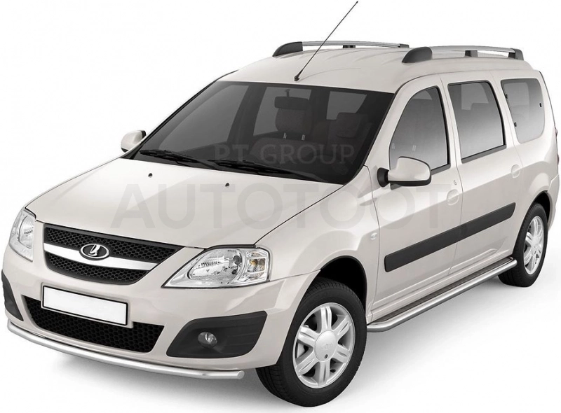LADA Largus 2012-20  Защита переднего бампера одинарная Ø51мм (НПС) - Артикул LLA220201 - Производитель PT Group - Фото, Отзывы, Цены