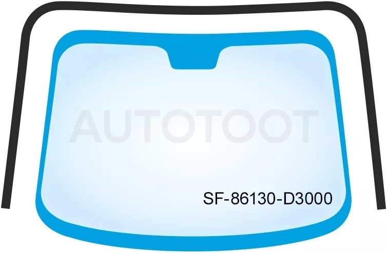 Молдинг лобового стекла (П-образный) Hyundai Tucson 15-21 - Артикул SF86130D3000 - Производитель Sat - Фото, Отзывы, Цены