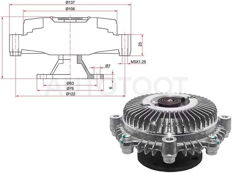 Вискомуфта Toyota Noah 01-07 / Lite Ace 96-07 - Артикул ST1621013040 - Производитель Sat - Фото, Отзывы, Цены