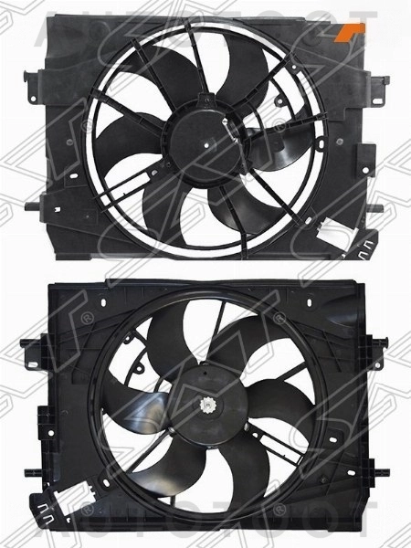 Диффузор радиатора в сборе -STDC022010 Sat для RENAULT LOGAN, RENAULT KAPTUR, RENAULT SANDERO, RENAULT SANDERO STEPWAY, LADA (ВАЗ) XRAY, LADA (ВАЗ) VESTA