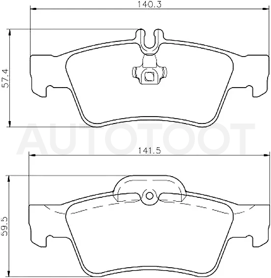 Колодки тормозные (Сзади) Mercedes-Benz E-Class 02-17 / S-Class 98-13 / CL-Class 99-06 / SL-Class 01-12