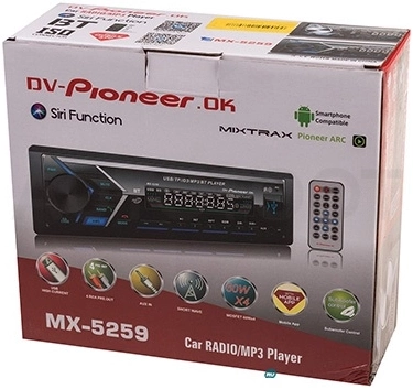 Pioneer Автомагнитола Pioneer.ок MX 5259 - Артикул MX5259 - Производитель Pioneer - Фото, Отзывы, Цены