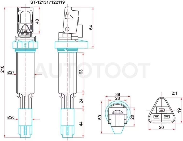 Катушка зажигания BMW E81/E46/E90/E39/E60/E64/E61/E63/E65/E53/E70/E83/E85/E86