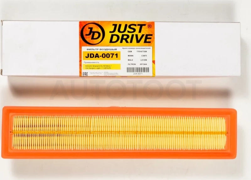 Фильтр воздушный - Артикул JDA0071 - Производитель Just Drive - Фото, Отзывы, Цены