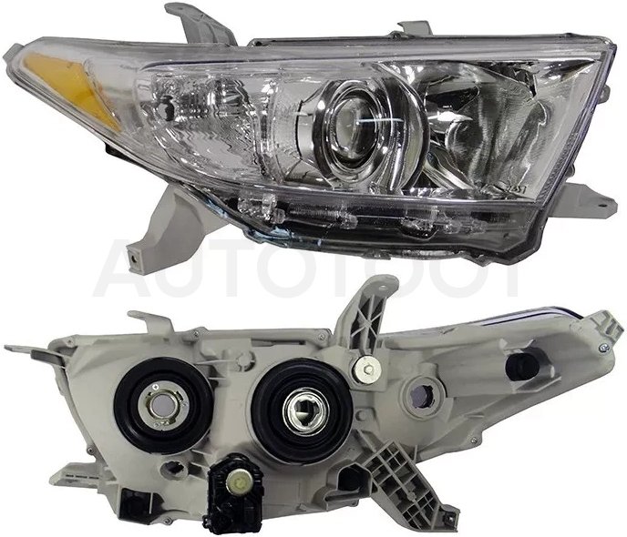 Фара Toyota Highlander 10-13 (Справа/ Галоген/ С электрокорректором) - Артикул ST1121135R - Производитель Sat - Фото, Отзывы, Цены