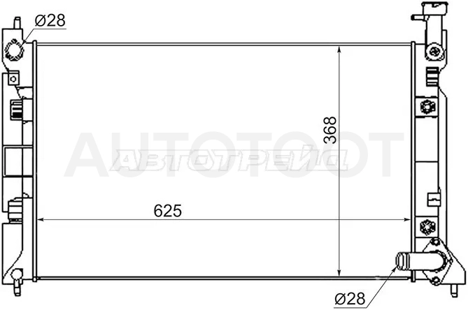 Радиатор Mitsubishi Colt 02-12 / Colt Plus 04-12 - Артикул MC0001Z2 - Производитель Sat - Фото, Отзывы, Цены
